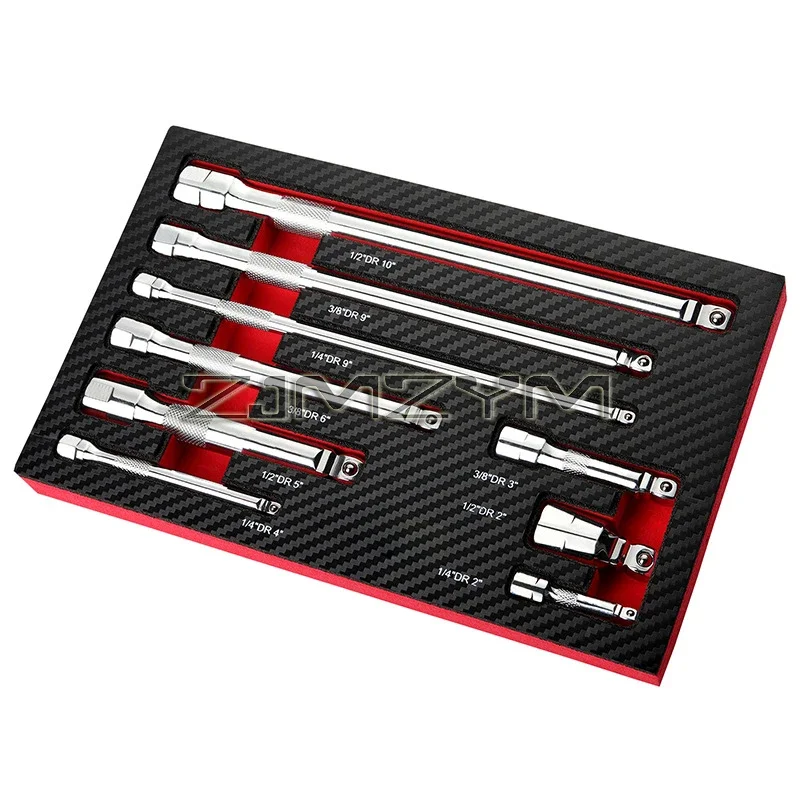 

Набор удлинителей ZJMZYM для торцевых трещоток, хромованадиевая сталь