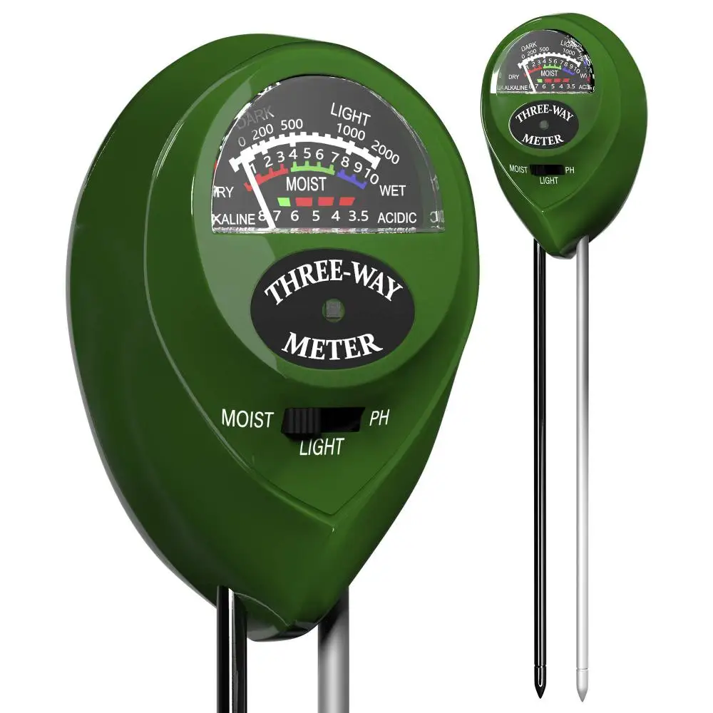 

3 в 1, PH-метр для измерения влажности почвы и освещенности