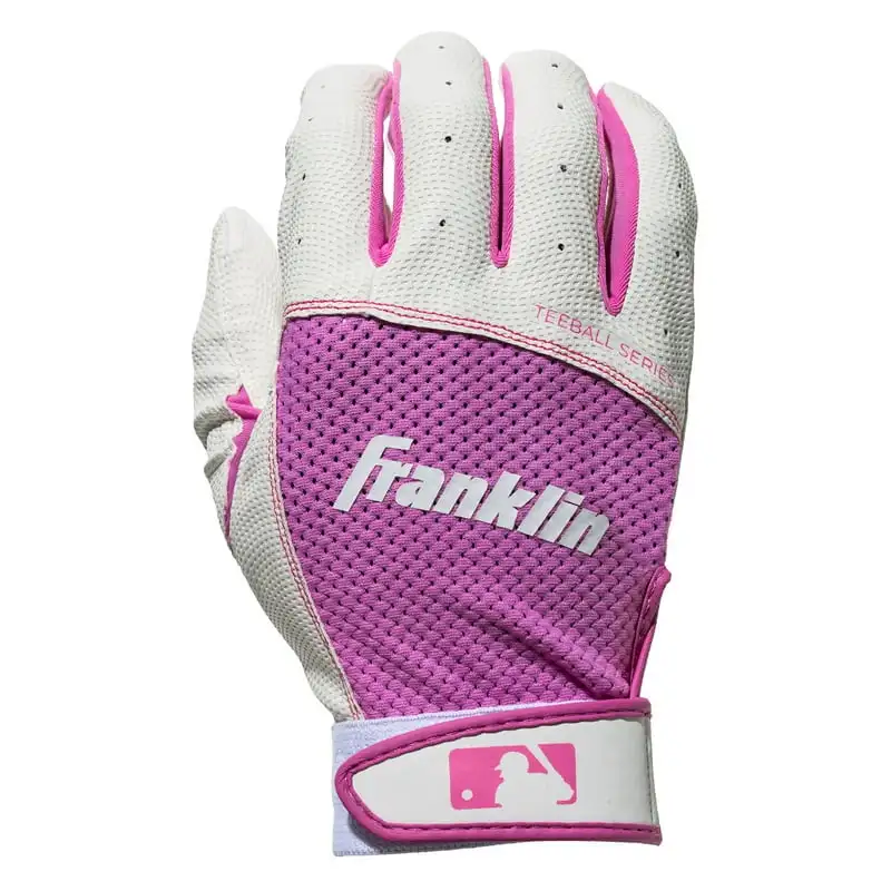 

Teeball Flex Series Batting Gloves - White/Pink - Youth Small