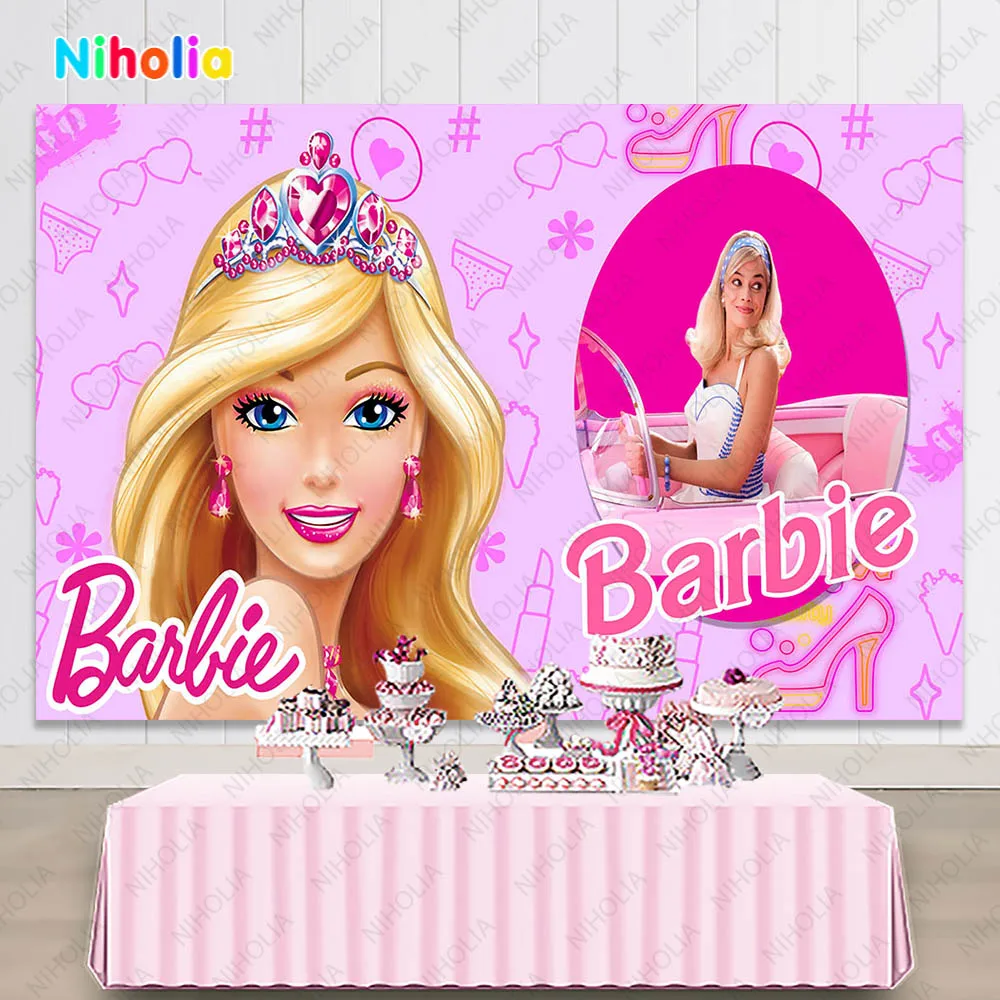 Фон для фотосъемки Barbiee розовый