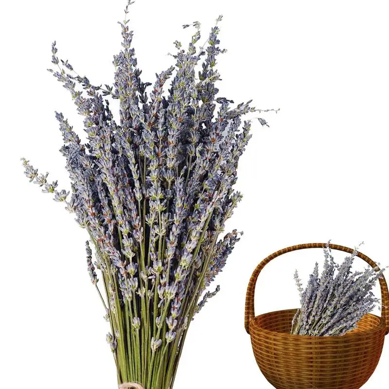 

Natural Lavender Bouquet Immortal Fresh Dried Flowers DIY Home Office Banquet Wedding Decoration Artificial Flower Bouquet