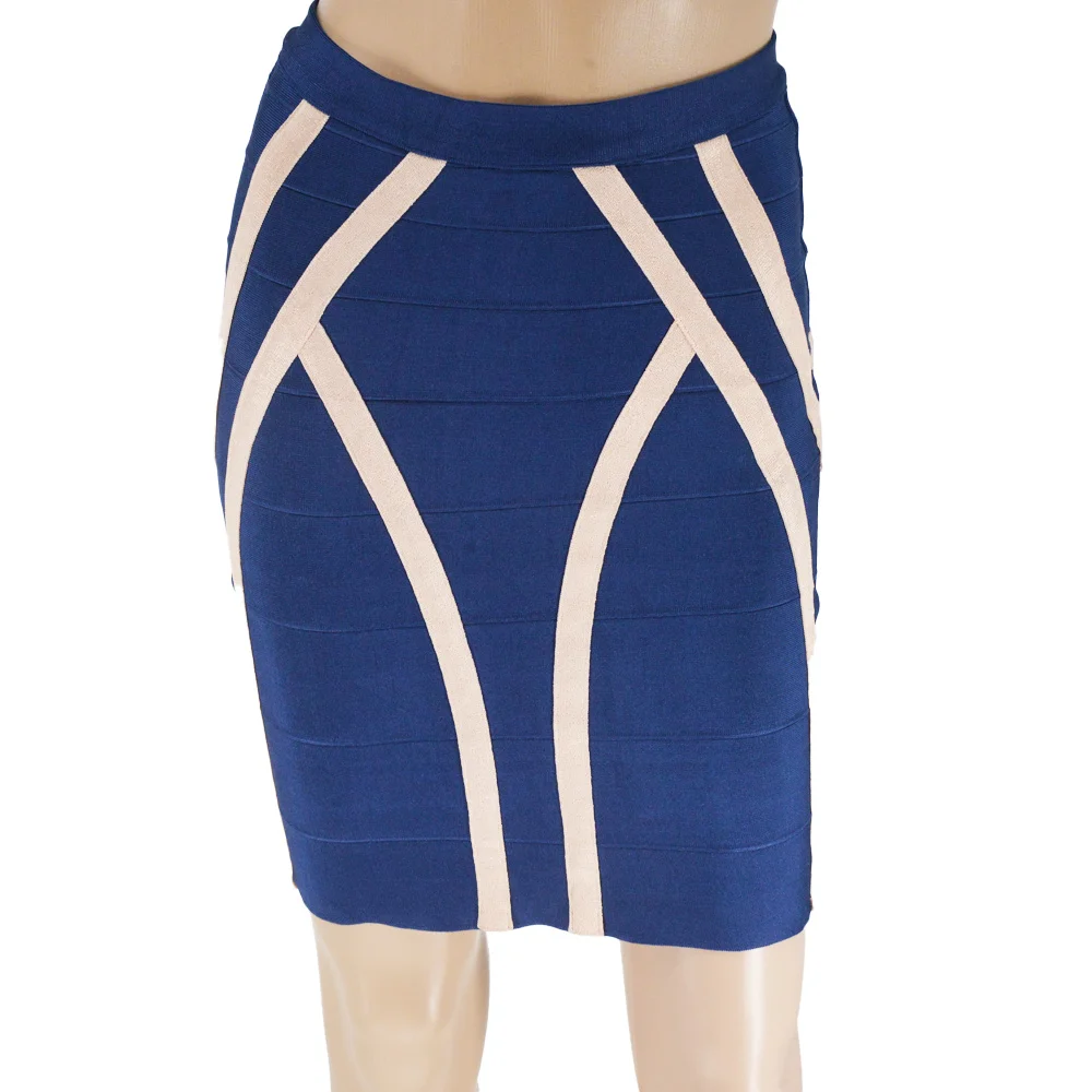 

2023 New Women Striped Skirts Summer Fashion Zipper High Waist Short Skirt Office Casual Female Stretch Straight Skirt Elegant