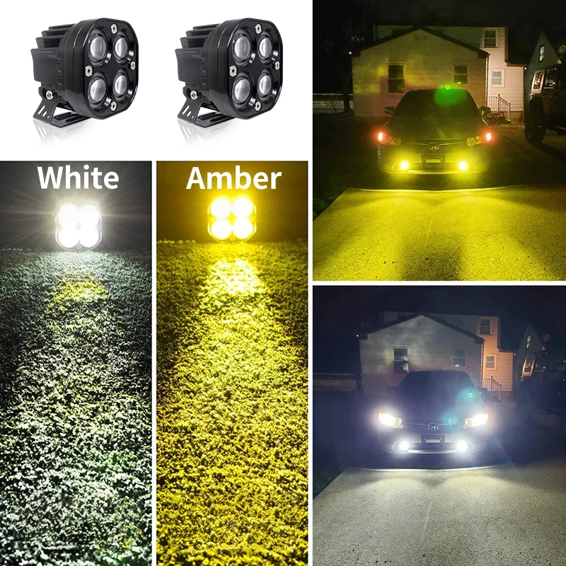 1 Шт. 3-дюймовый Светодиодный Проектор Рабочего Света 24 В 12 Фары Для Мотоциклов