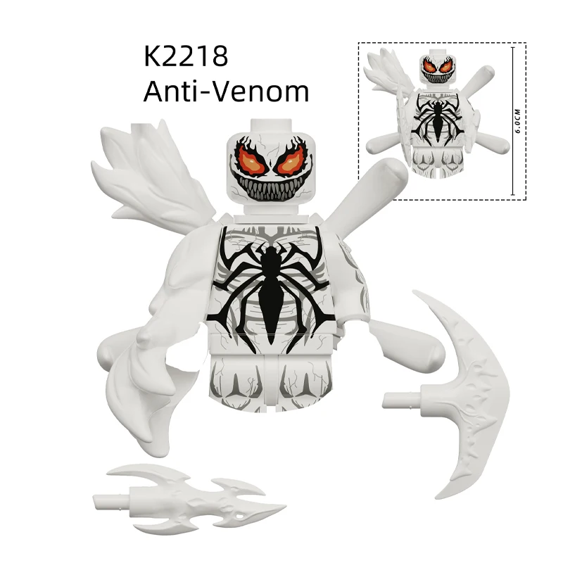 KDL832 Venom Anti-Venom Riot строительные блоки герой аниме кирпичи куклы мини-игрушки