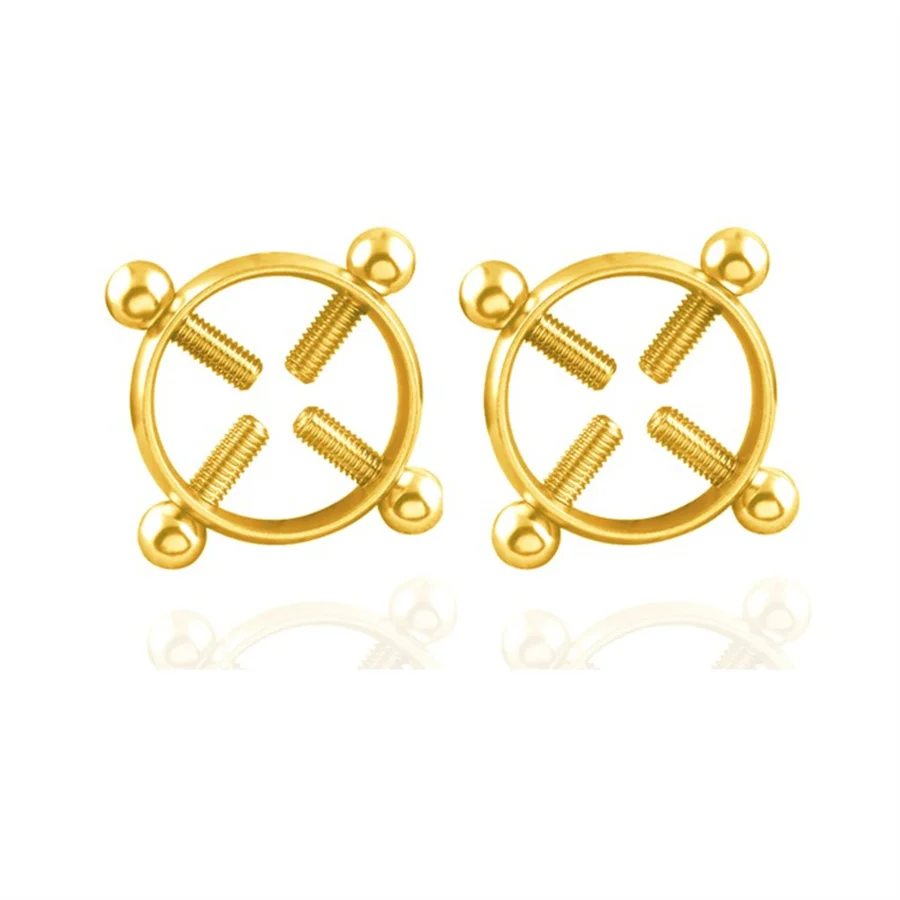 2 шт. круглое кольцо для сосков без пирсинга из нержавеющей стали игры взрослых