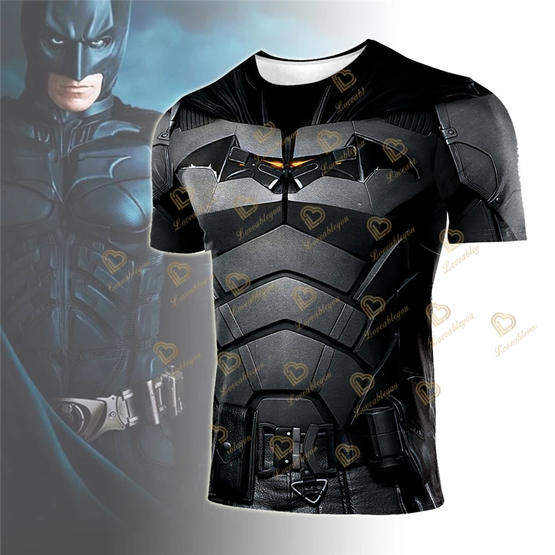New Summer 3D Printed Anime T Shirt Men Comics Cosplay Men T-Shirt Compression Superhero Short Sleeve Shirts Tops&Tees