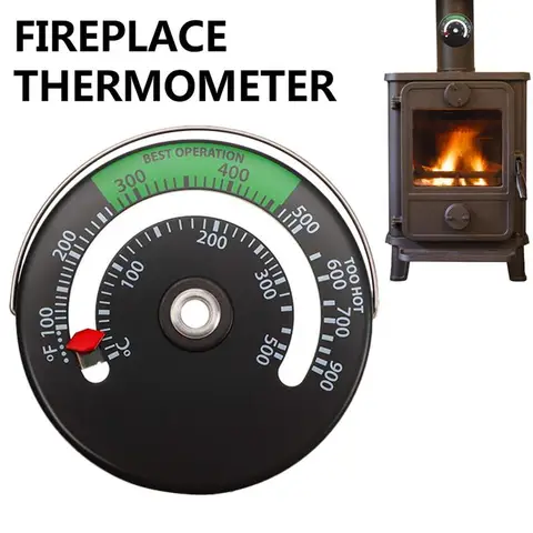 Термометр для дровяной горелки, устройство для измерения температуры для печи, домашней печки, вентилятора, трубы, барбекю, духовки, камина, аксессуары