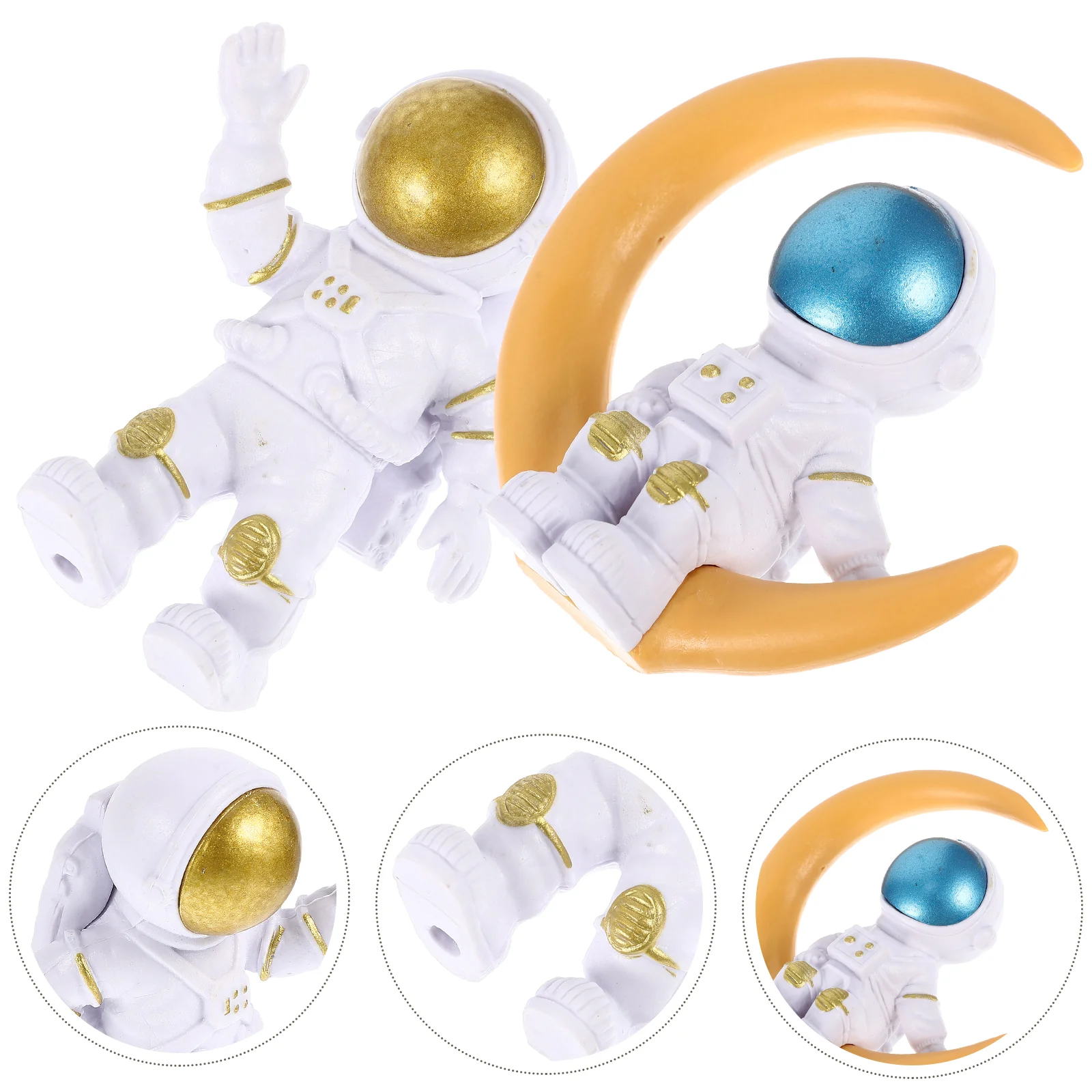 

Astronaut Spacemen Aquarium Spaceman Decor Ornament Fish Tank Decoration Moon Sculpture Model Ornaments Space Decors Desktop