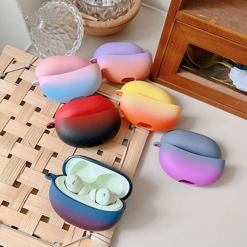 

Градиентные яркие цвета для OPPO Enco Free 3 чехол Matte Hard Shell Bluetooth беспроводные наушники для нового oppo enco free 3