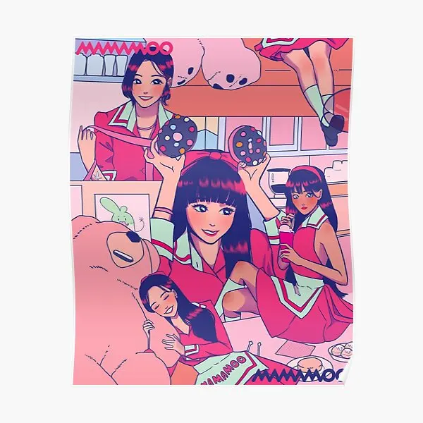 Mamamoo 2023 сезон приветствует фанарт постер домашний декор картина с принтом