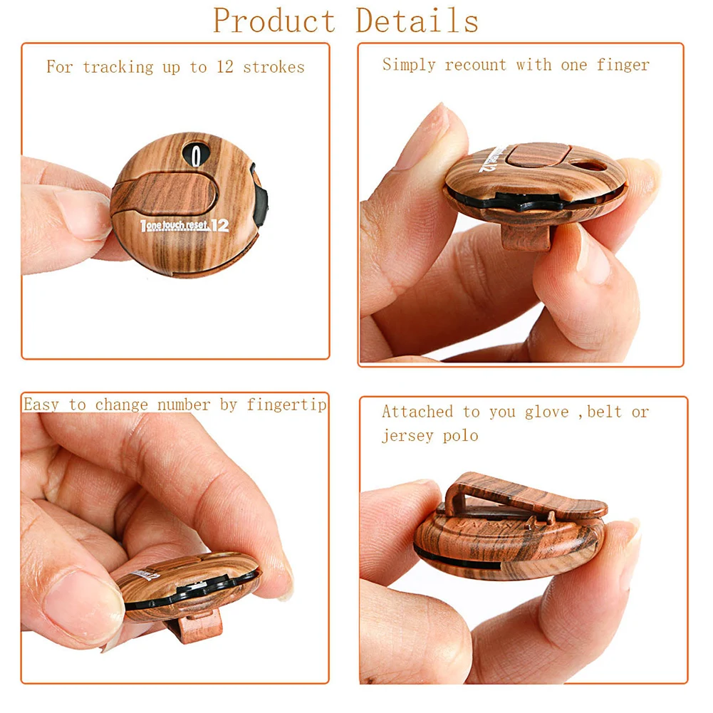 

Hat Clip Golf Scorer Portable Scoring Tools Up To 12 Strokes Carrying Convenient Counter Up Glove Clip Brand New