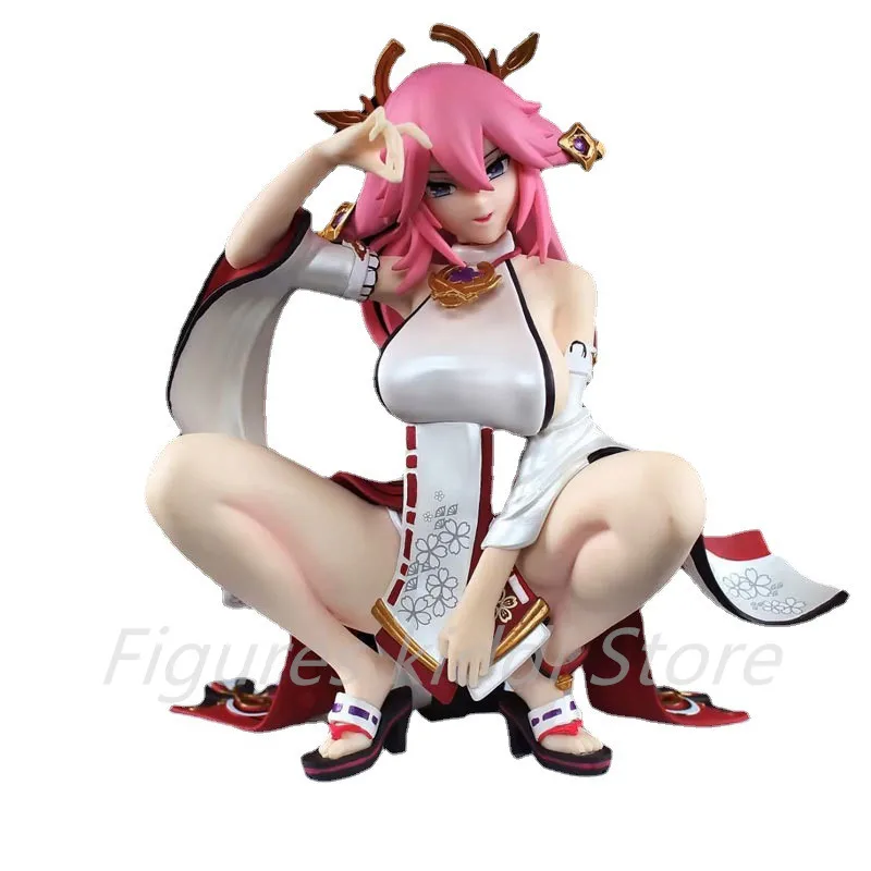 

15cm Genshin Impact Yae Miko Anime Figures Mona Sexy Girl Action Figurine Pvc Statue Adult Collectible Model Doll Toys Gifts