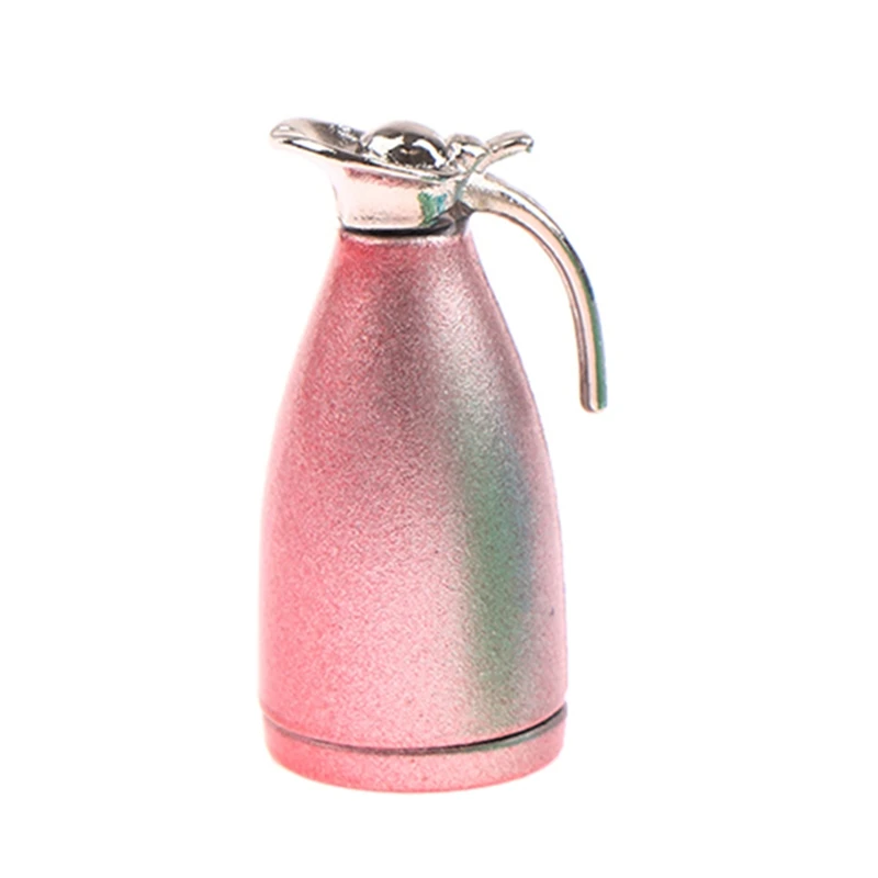 

1/12 Dollhouse Miniature Kettle Mini Water Kettle Portable Kettles Model Toys Dollhouse Kitchen Furniture