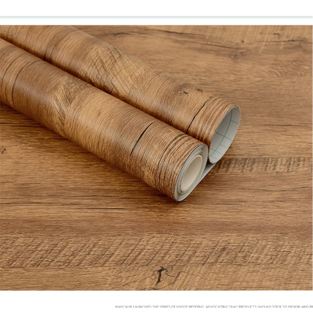 

Самоклеящаяся настенная бумага с имитацией древесины, съемная контактная бумага для шкафа, кабинета, стола, мебели, пленка для реставрации ...