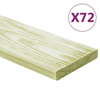 72 pcs decking tiles impregnated pine wood decking boards flooring home decoration 100 x 12 x 2 05 cm 8 64 %e3%8e%a1