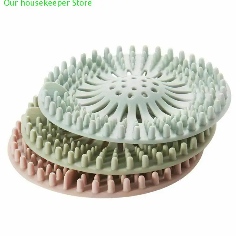 

Silicone Sink Strainer Filter Water Stopper Floor Drain Hair Catcher Bathtub Plug Bathroom Kitchen Basin Stopper