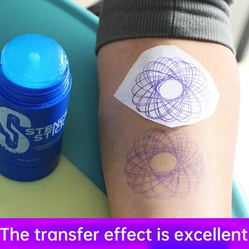 Четырехлинейная бумага для переноса татуировок с ручным заводом. Татуировка