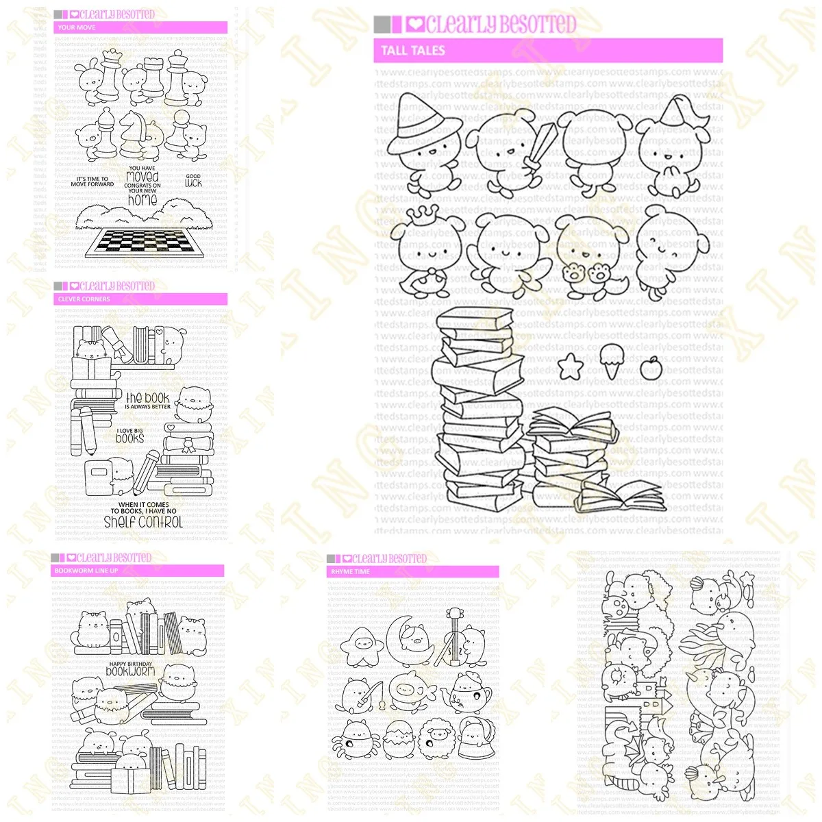 

Rhyme Time Tall Tales Clear Stamps and Metal Cutting Dies Sets for DIY Craft Making Greeting Card Scrapbooking Decoration New