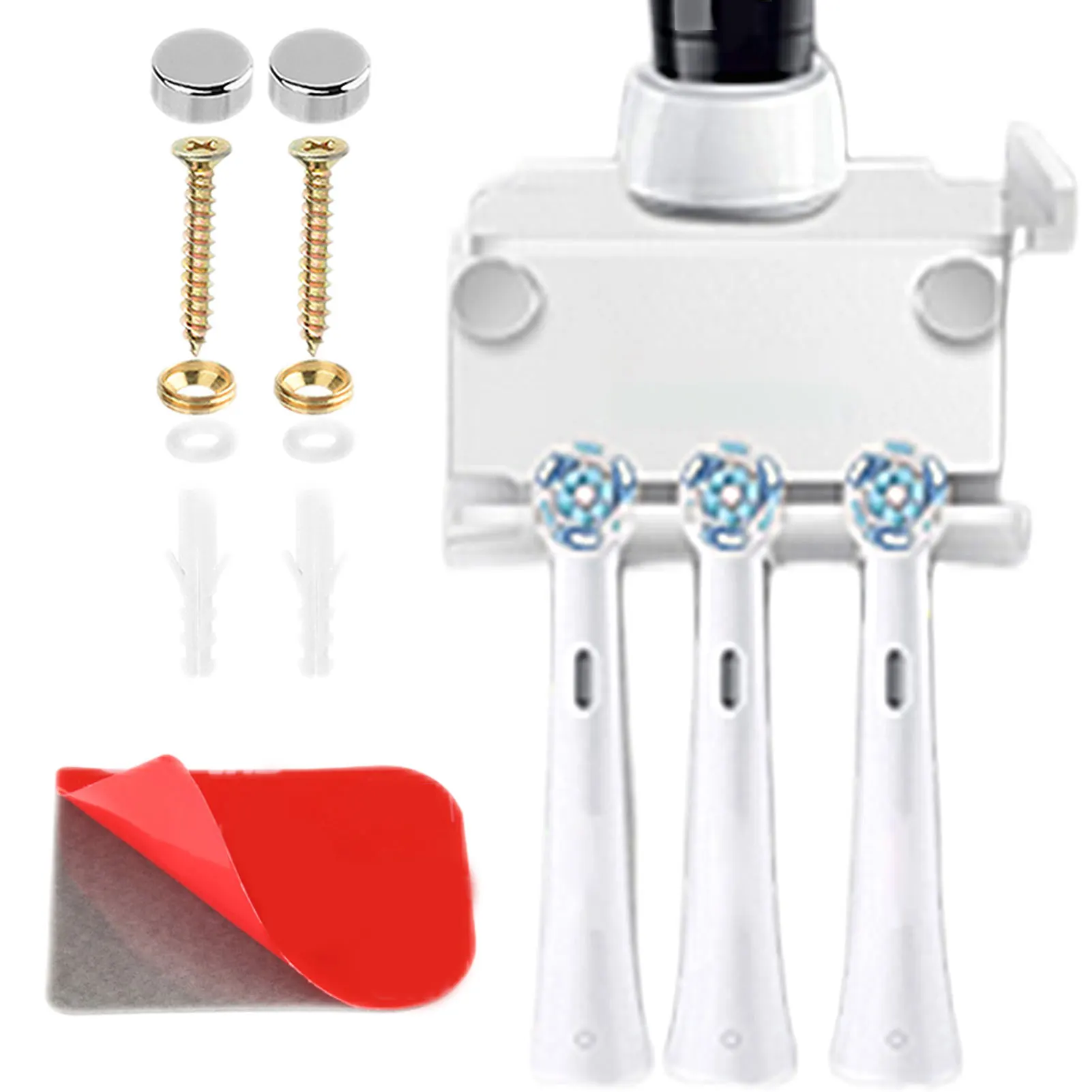 

Регулируемая многофункциональная зубная щетка, настенная самоклеящаяся зубная щетка для детей и взрослых, держатель для хранения зубной щ...