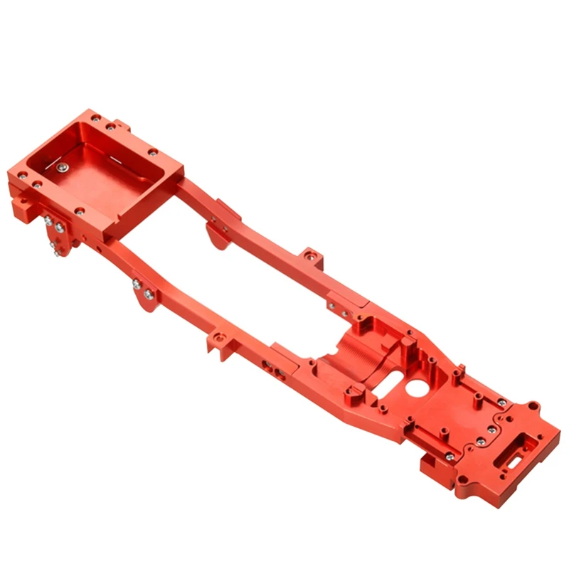

RC Body Chassis Frame Kit Accessories Replacement Metal For WPL D12 1/10 RC Car DIY Truck Car ,Red