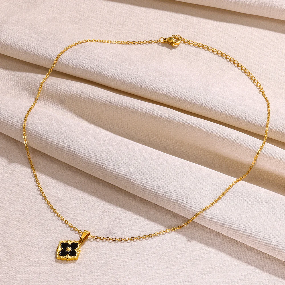 Женское ожерелье с подвеской из нержавеющей стали