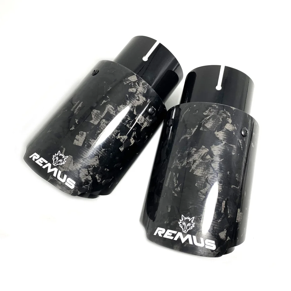 1 шт. Remus Logo новый автомобильный стиль кованое волокно углеродистая нержавеющая