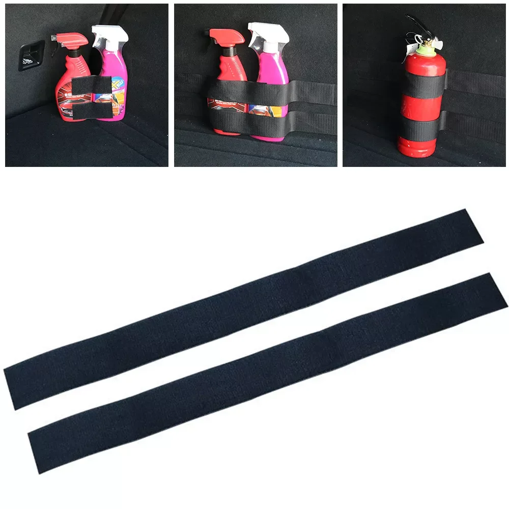 

Car Accessories 4Pcs Car Trunk Storager Vehicle SUV Rear Rack Car Tail Box Fire Extinguisher Fixing Belt Strap Car Stickers Car
