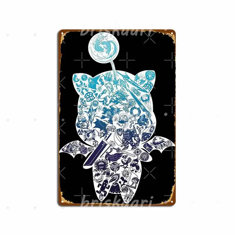 Металлические вывески Moogle-Verse клубная вечеринка гаражный клуб печать плакатов