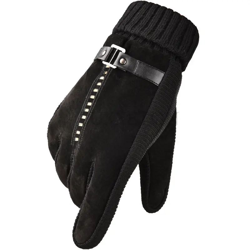 

Winter Men's Gloves Warm Motorcycle Riding Gloves Polar Fleece Windproof Outdoor Mountain Bike Alpine Gloves