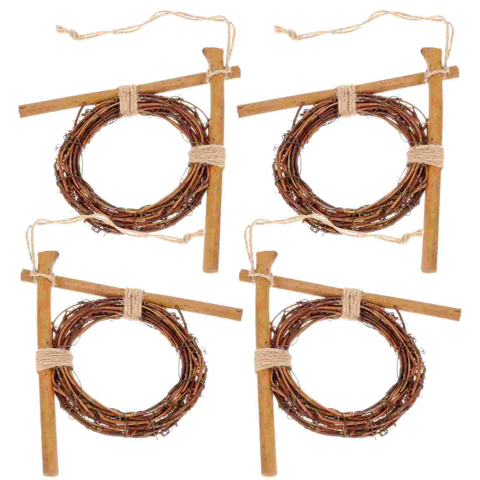 

4Pcs Festival Decorative Showcase Wall Pendant DIY Hanging Decor Shooting Props Wall Pendant for Home Wedding