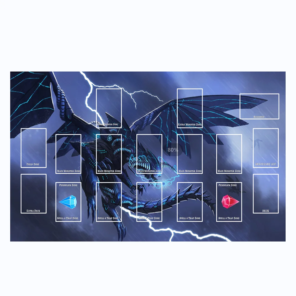 

Настольный коврик YGO Dragon Shield, игровой коврик для настольной игры TCG, 60 х35 см