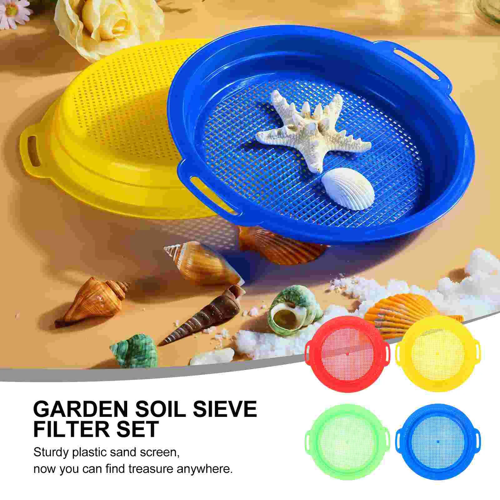 

Сетчатый песчаный сито, сито, садовые инструменты для посадки, фильтр почвы, садовые пластиковые сита