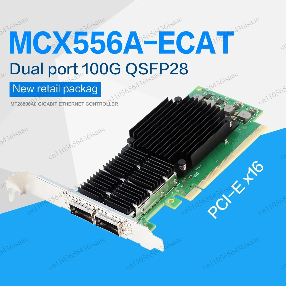 Фото Сетевая карта MCX556A-ECAT CX556A ConnectX-5 100G с двумя портами QSFP28, PCIe 3.0 x16, адаптер VPI №2