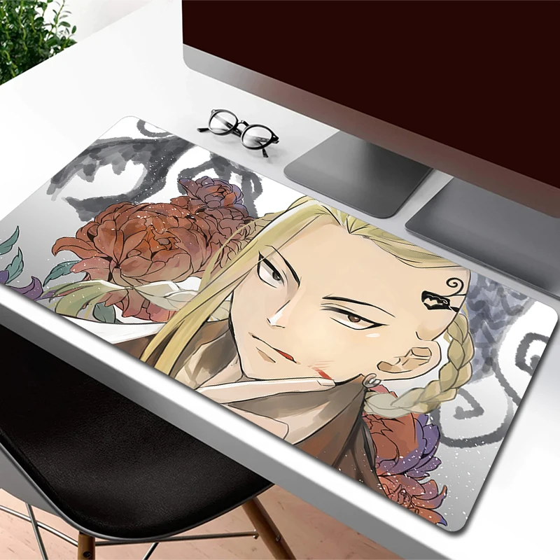 

Tokyo Revengers Mouse Mat Anime Locking Edge Keyboard Mouse Pad Gamer Large Mousepad XXL Game Rubber Computer Accessories Carpet