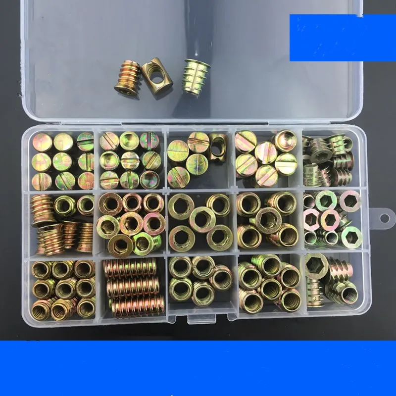 

Hammer head / inner and outer teeth with / without connection through / zinc alloy furniture link nut embedded M6M8 mixed suit