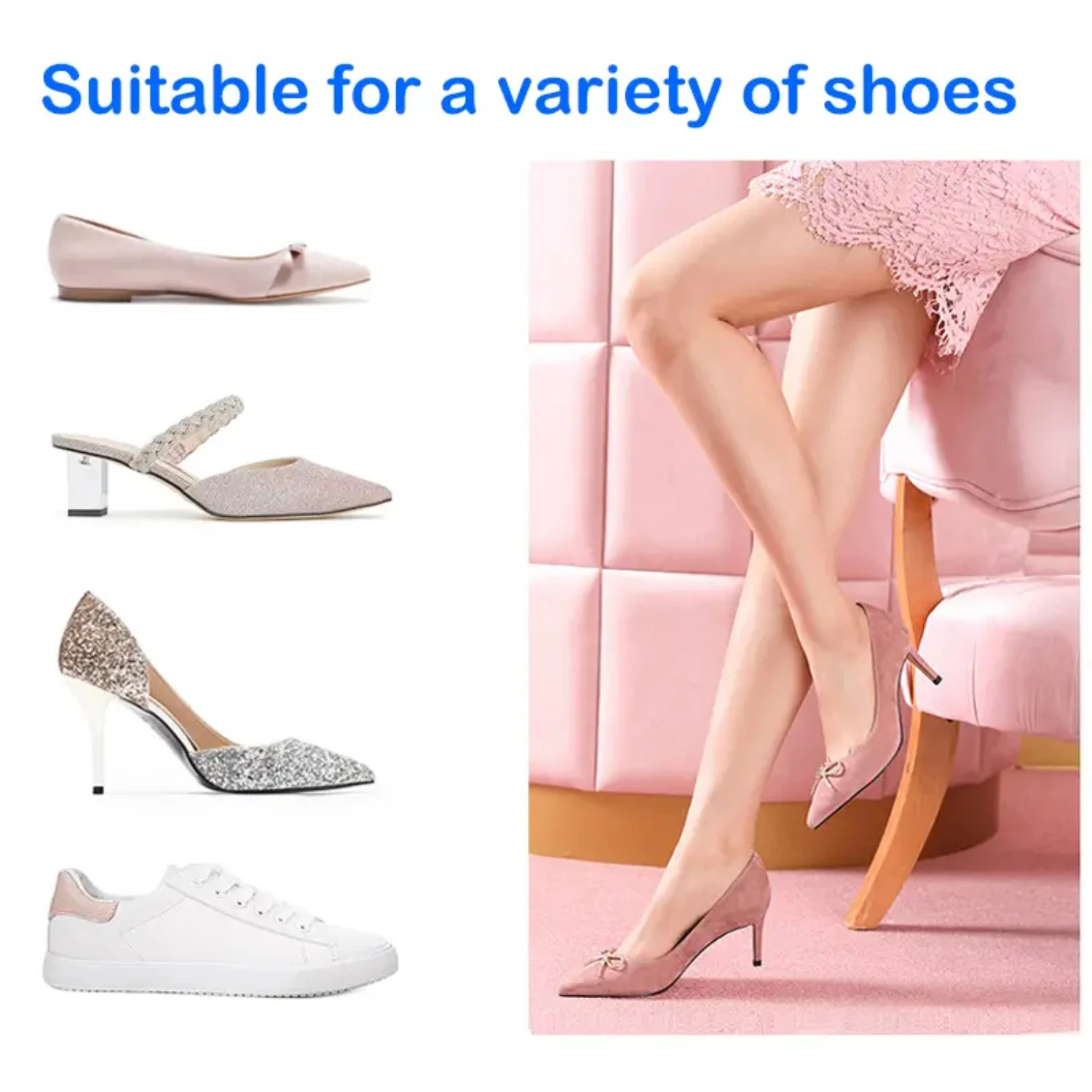Comfortable Soft Metatarsal Pads for Women - Half Insoles Shoes Cushioned Foot Inserts Sneakers Premium Cushions