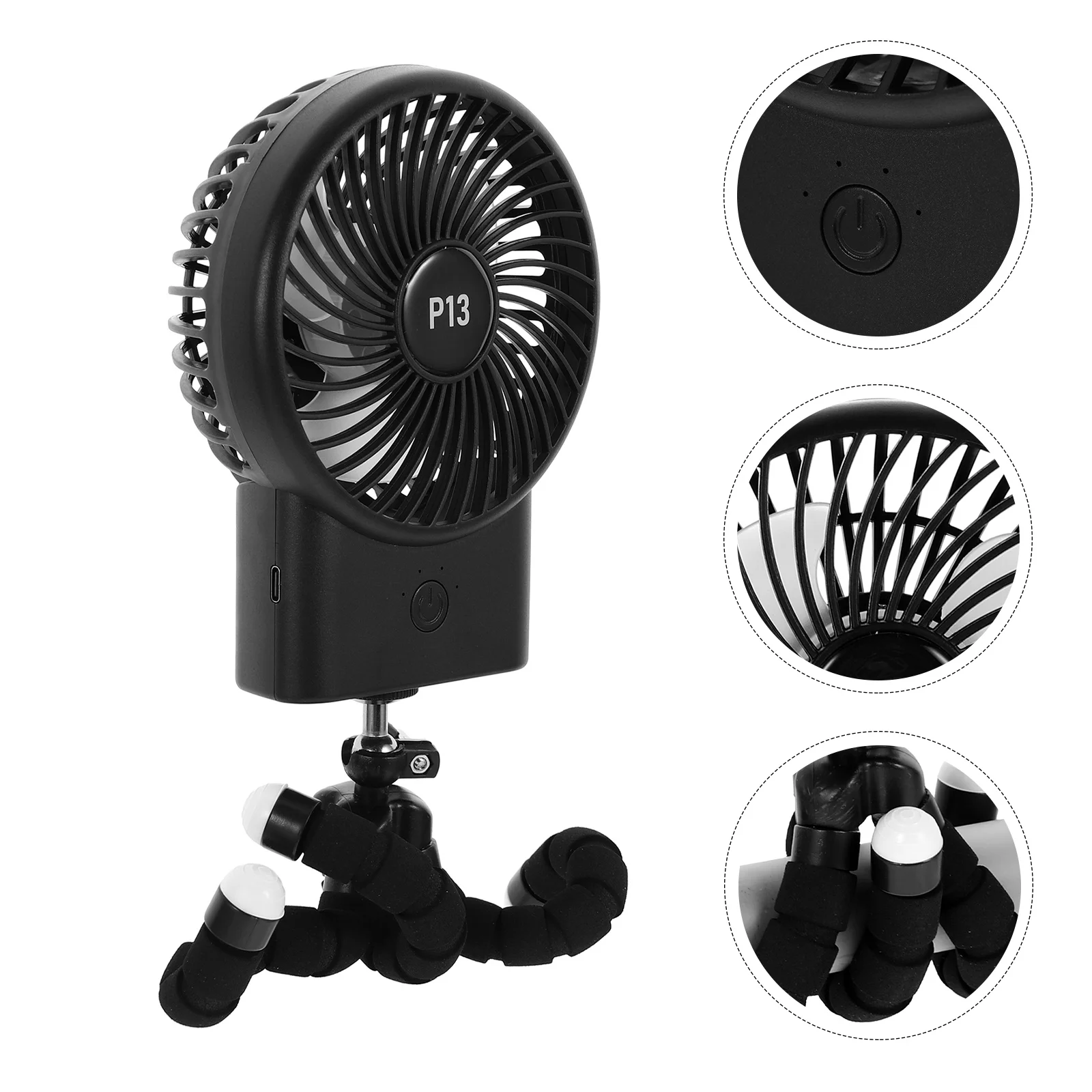 

Mini Air Cooler Camping Fan Table Portable Fans Handheld Stroller Personal Space Conditioner Cart