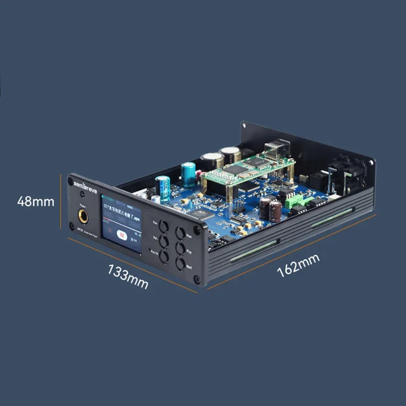 Двойной аудиодекодер PCM1794 Hi-Fi DSD256 384K24 бит без потерь Bluetooth 5,4 QCC3084 Amanero USB коаксиальный оптический Hi-Fi музыкальный плеер (art.: 3920cd4930792) - 3920cd4930792