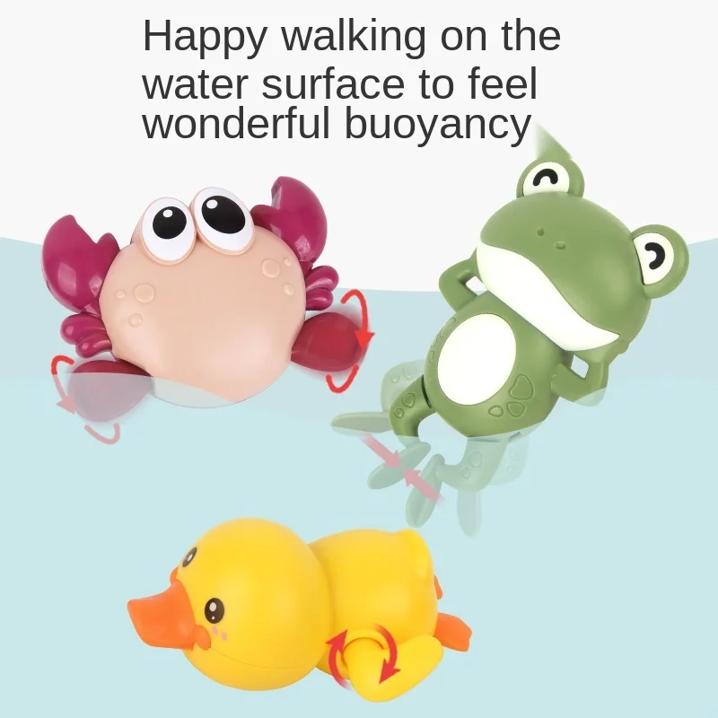 Игрушки для ванны Монтессори утка младенцев 0-12 месяцев игрушка Лягушка детей