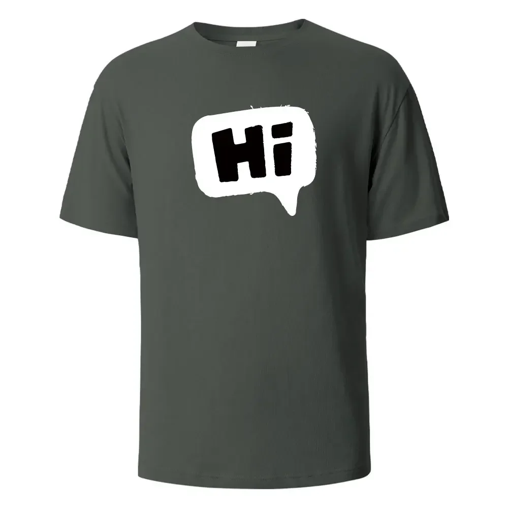 Футболка с принтом Hi Print 100% хлопок летние футболки для мужчин и женщин
