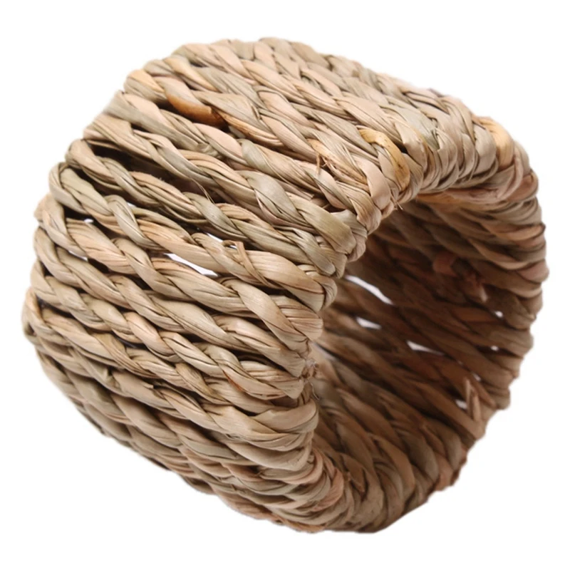 

Napkin Rings Set Of 12, Vintage Napkin Ring For Table Setting, Handmade Weaving Serviette Rings Holder For Wedding
