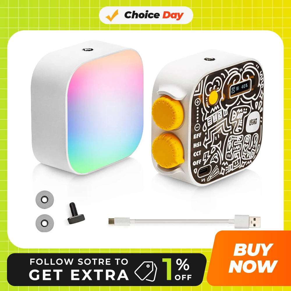 Sidande Tofu 6 Вт Rgb Видеолампа 2500-9900k Полноцветная Лампа Для Фотосъемки С 21