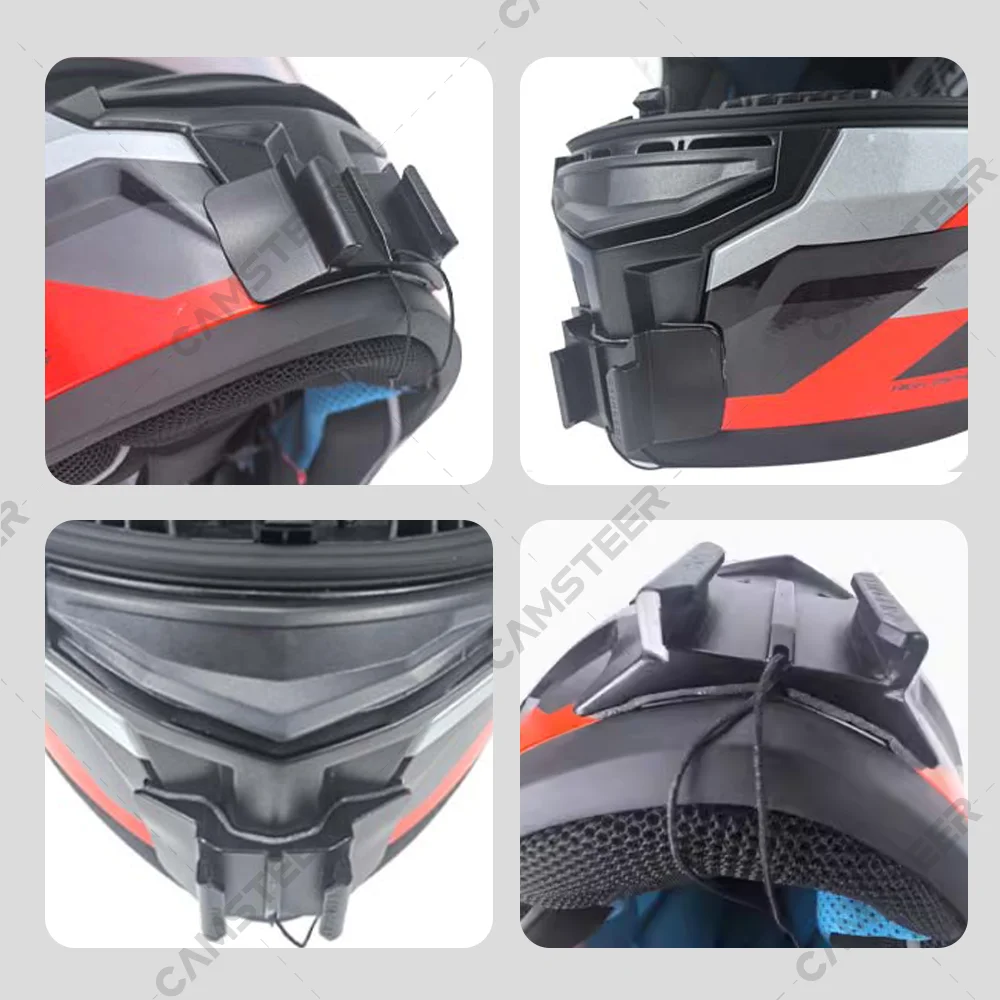 Фото Алюминиевое крепление для подбородка шлема MT Stinger 2, для GoPro Hero 13 12 11 10 9 Insta360 X4 X3 Ace pro DJI Action 5pro 4 3 Camera №5