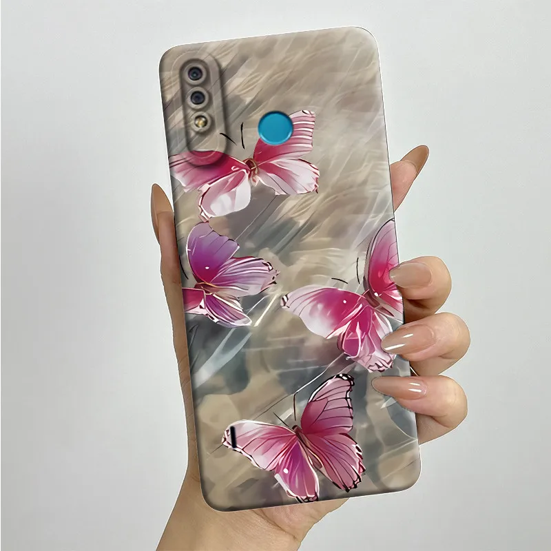 Мягкая искусственная кожа для телефона Itel A56 Pro ItelA56 A56pro оболочка милый рисунок