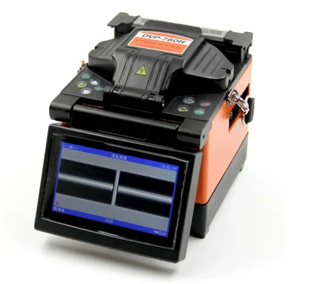 Free Shipping DVP-760 Multi-language Fiber Optic Splicing Machine Optical Fusion Splicer