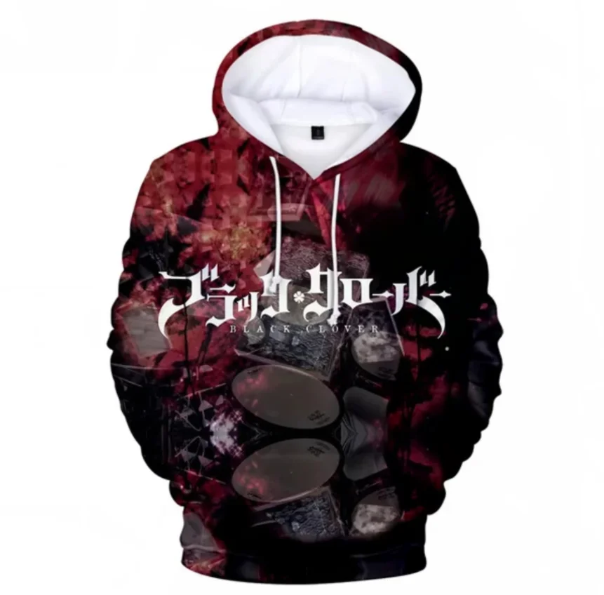 

Anime Black CloverMenWomen Hoodie Sweatshirt Fashion Casual Streetwear Print Black Clover Hoodies Boys Tops Coats Kids Clothing