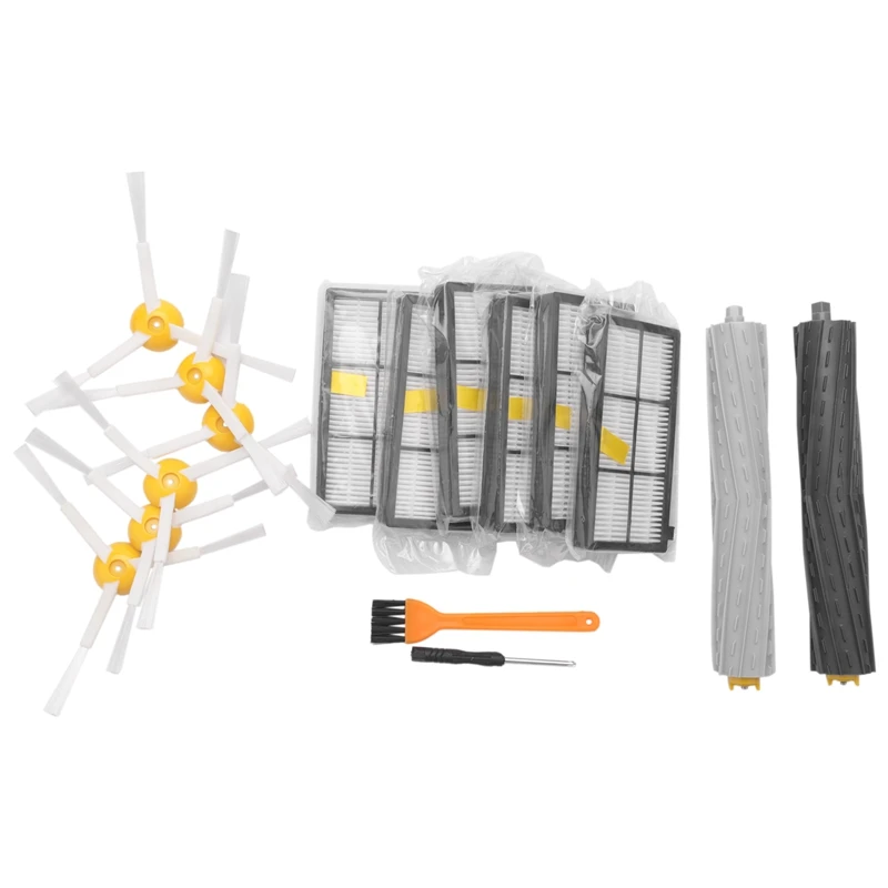 

Комплект запасных частей для пылесоса Irobot Roomba 860 870 880 890 960 980, 6 фильтров, 6 боковых щеток, 1 экстрактор мусора