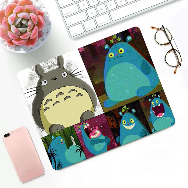 Небольшой коврик для мыши Totoro Дешевые Аниме аксессуары игровой клавиатуры милый