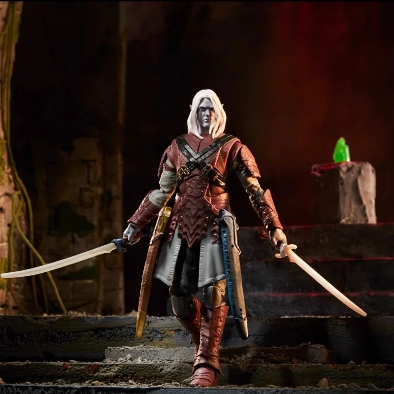 Фото [В наличии] Новая коробка Dungeons X Dragons, аниме-игрушка Drizzt Do'Urden, 6-дюймовая фигурка, модель, ограниченная серия, подарок для мальчика №4