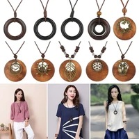 accessories collar decoration vintage leather lanyard pendant sweater chain clothing pendant sweater necklace necklace